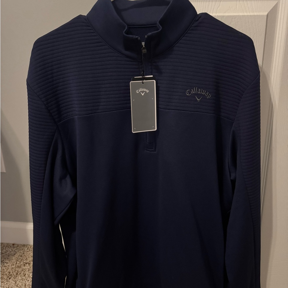 Callaway Dark Blue Quarter-Zip Top